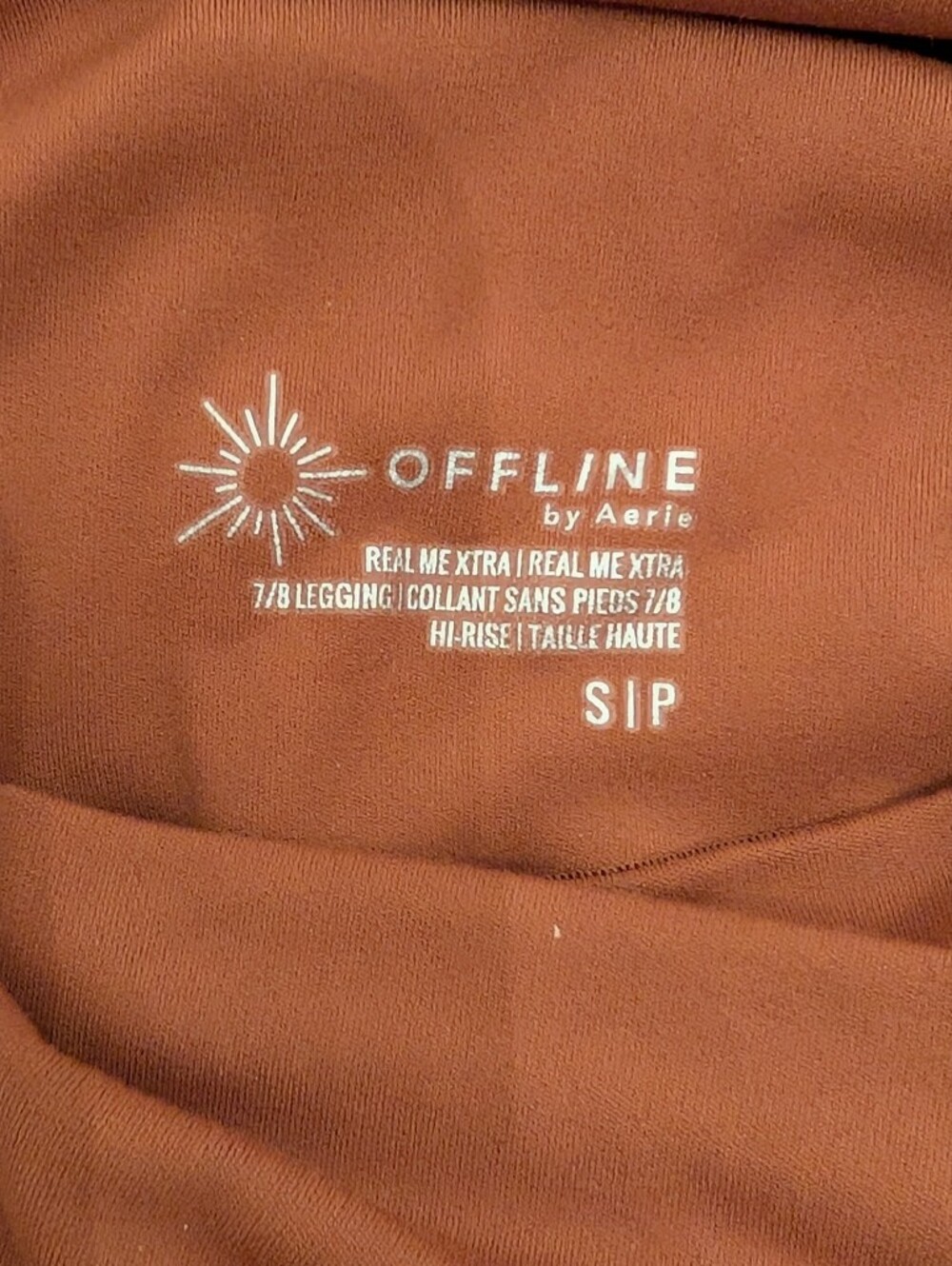 OFFLINE by Aerie Rust Crossover Leggings